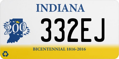 IN license plate 332EJ