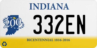 IN license plate 332EN