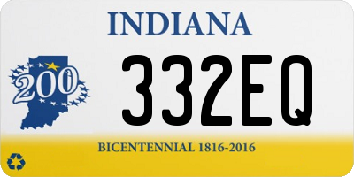 IN license plate 332EQ