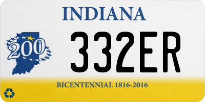 IN license plate 332ER