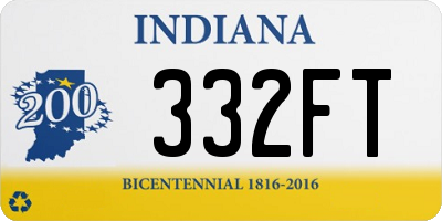 IN license plate 332FT