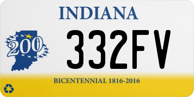 IN license plate 332FV