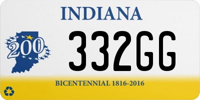 IN license plate 332GG