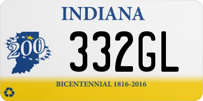 IN license plate 332GL