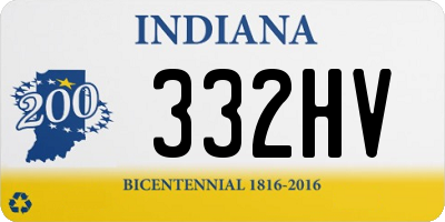 IN license plate 332HV