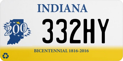 IN license plate 332HY