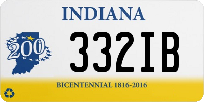 IN license plate 332IB