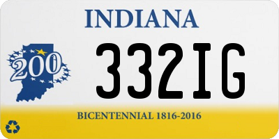 IN license plate 332IG