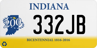 IN license plate 332JB