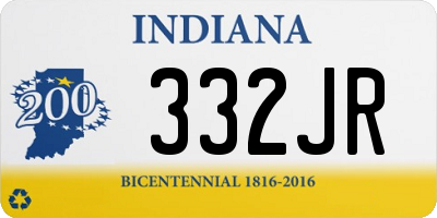 IN license plate 332JR