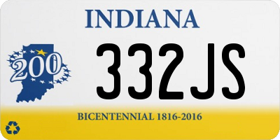 IN license plate 332JS