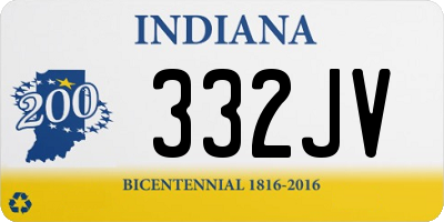 IN license plate 332JV