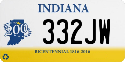 IN license plate 332JW