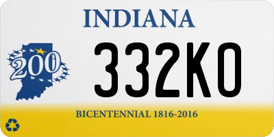 IN license plate 332KO