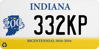 IN license plate 332KP