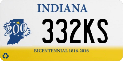 IN license plate 332KS