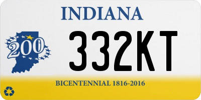 IN license plate 332KT