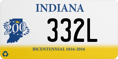 IN license plate 332L