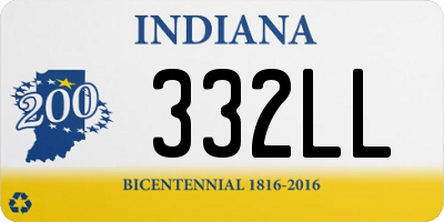 IN license plate 332LL