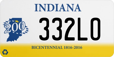 IN license plate 332LO