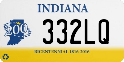 IN license plate 332LQ