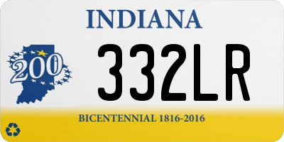 IN license plate 332LR