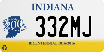 IN license plate 332MJ