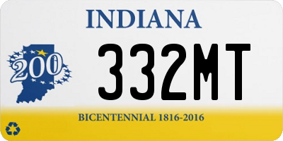 IN license plate 332MT