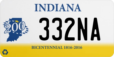 IN license plate 332NA