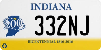 IN license plate 332NJ