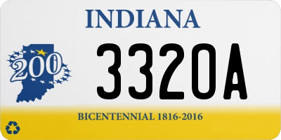 IN license plate 332OA