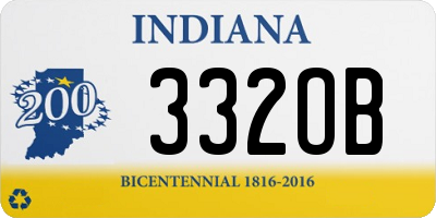 IN license plate 332OB