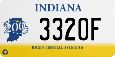 IN license plate 332OF