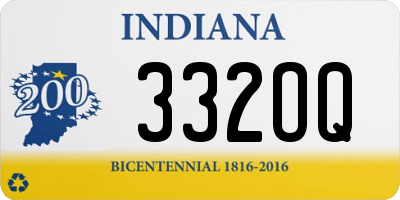 IN license plate 332OQ