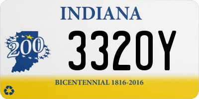 IN license plate 332OY