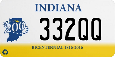 IN license plate 332QQ