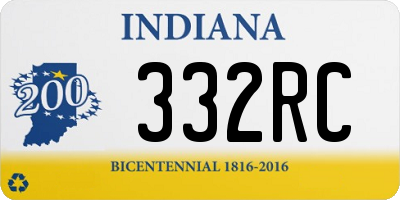 IN license plate 332RC