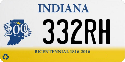 IN license plate 332RH