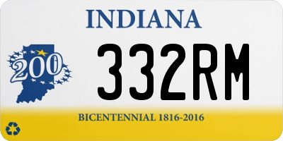 IN license plate 332RM