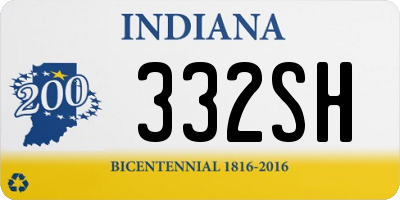 IN license plate 332SH