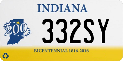 IN license plate 332SY