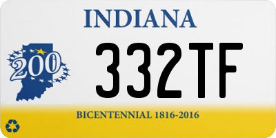 IN license plate 332TF