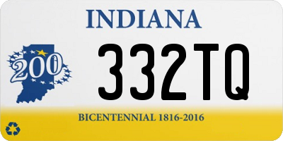 IN license plate 332TQ