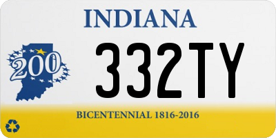 IN license plate 332TY