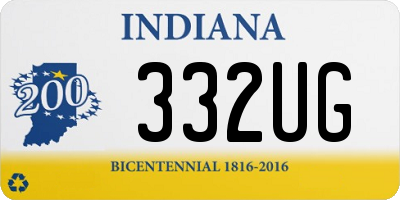 IN license plate 332UG