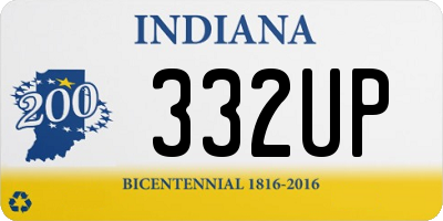 IN license plate 332UP