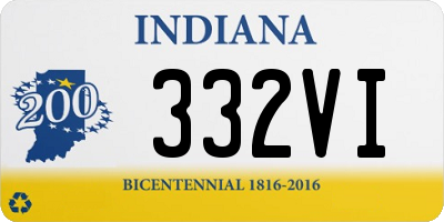 IN license plate 332VI