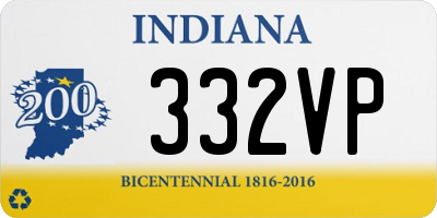 IN license plate 332VP