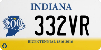 IN license plate 332VR