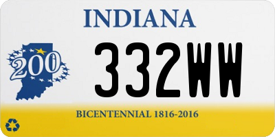 IN license plate 332WW